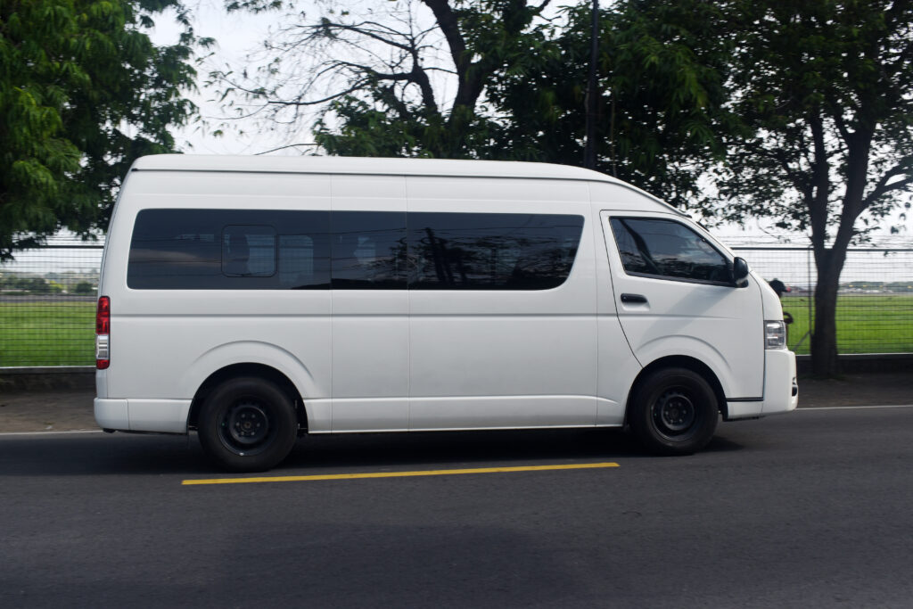 Toyota Hiace van used for group VIP transport in Bali